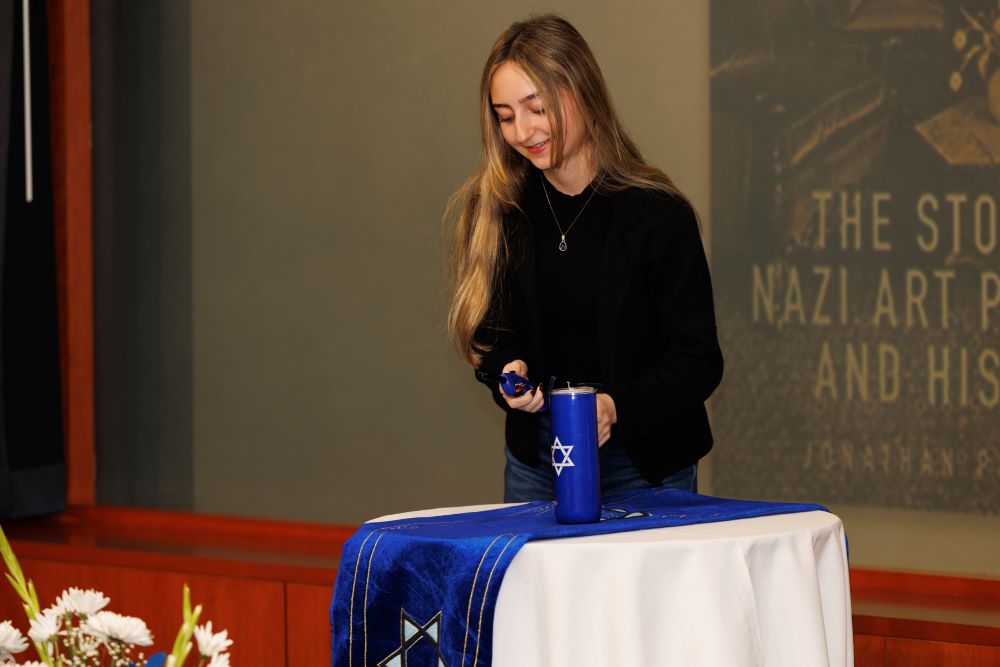 Kristallnacht 2025 Candle Lighting By Student